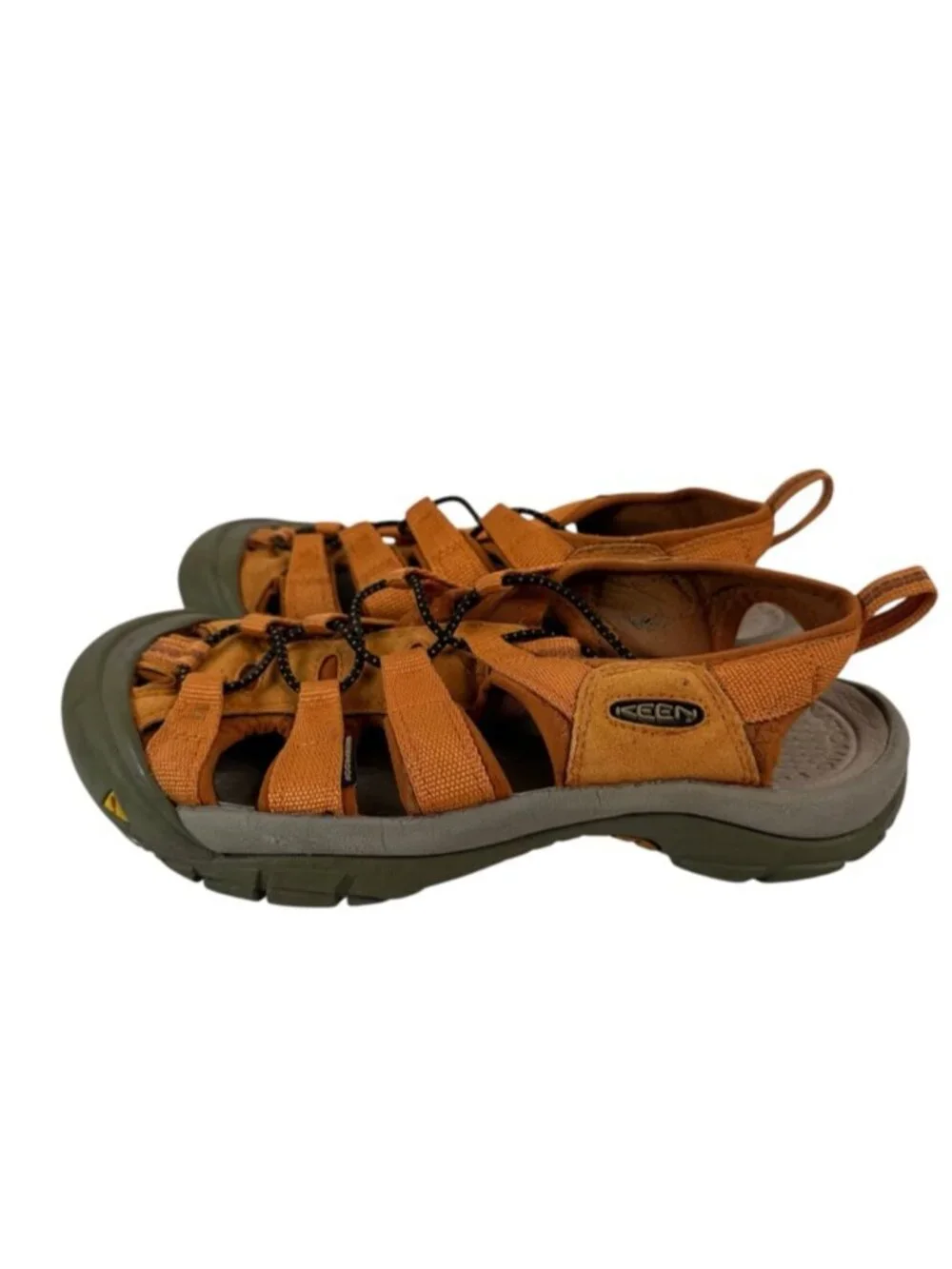 KEEN Newport H2 Hybrid Water Hiking Closed Toe Sandals Orange Women's 8